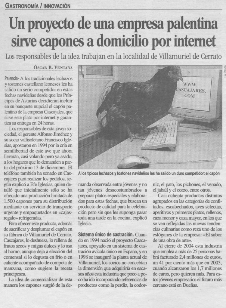 Artículo publicado en La Razón el 6 de diciembre de 2004