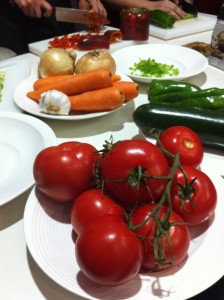 Verduras para el pisto y unos preciosos tomates